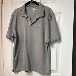 Tommy Bahama Light Gray Polo Shirt